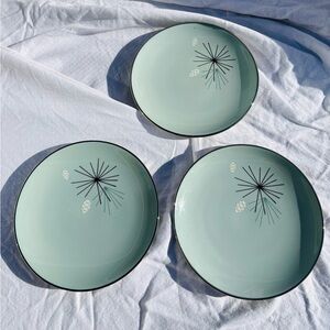 Franciscan Fine China Silver Pine 6” Dessert Plates Set of 3